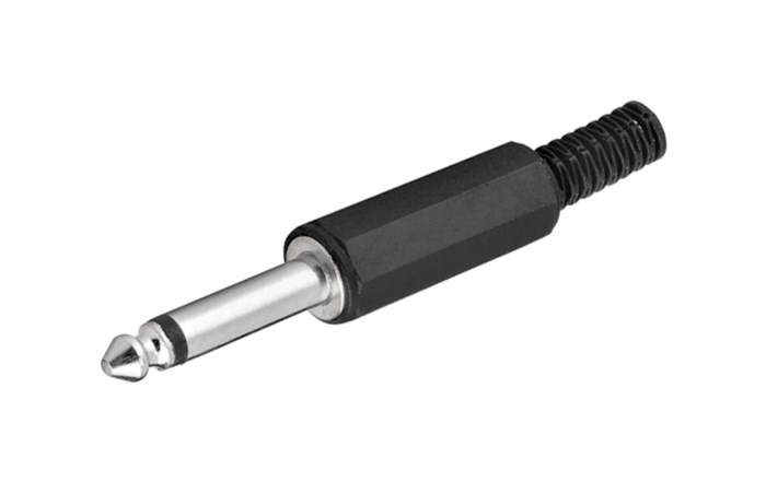 6,3 mm-kontakt Hane Mono