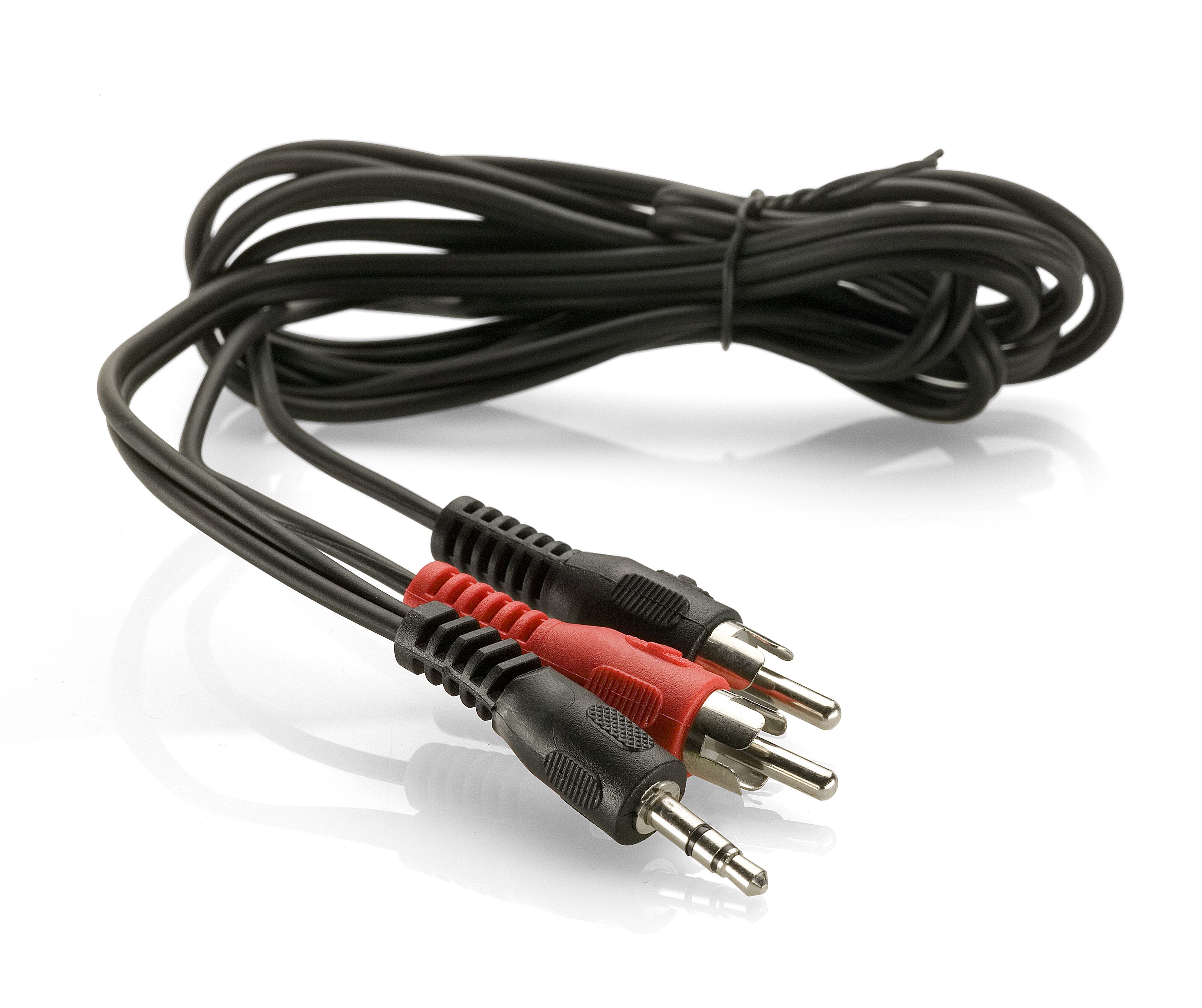 Luxorparts Ljudkabel 3,5 mm till 2x RCA 1,5 m, svart
