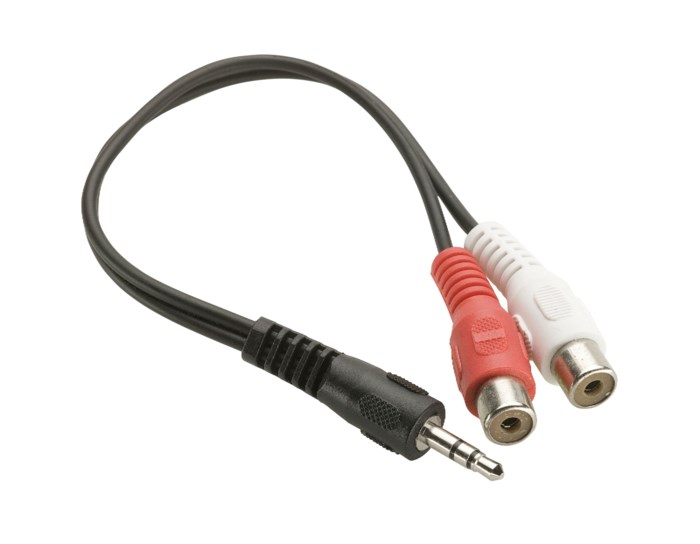 Adapter 35 mm-hane till 2x RCA-honor 02 m