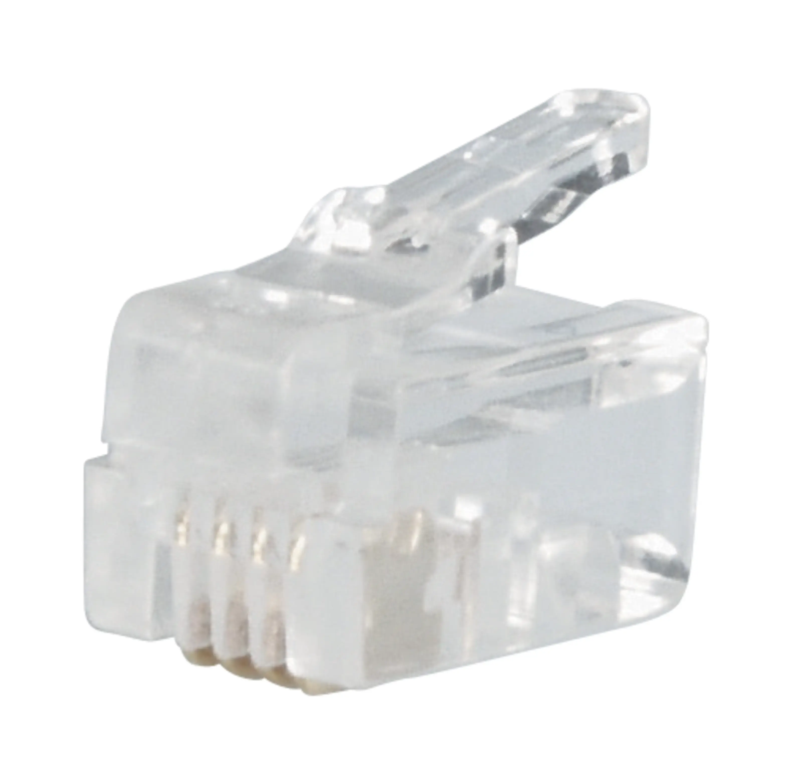 RJ10-kontakt för flat telekabel 10-pack