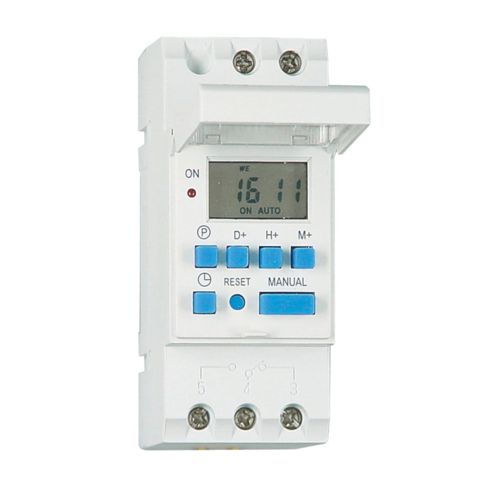 Malmbergs Digital timer for DIN-skinne