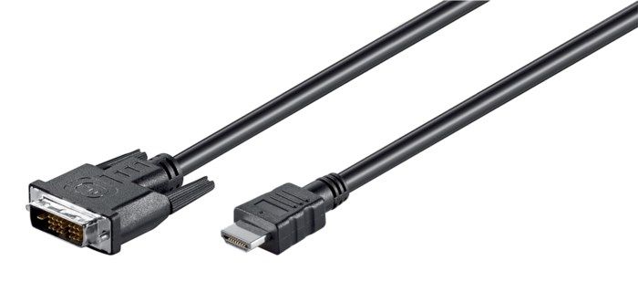 Adapterkabel DVI till HDMI 2 m