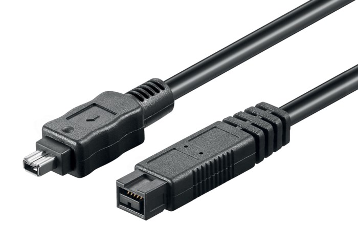 Firewire-kabel 9-pin till 4-pin