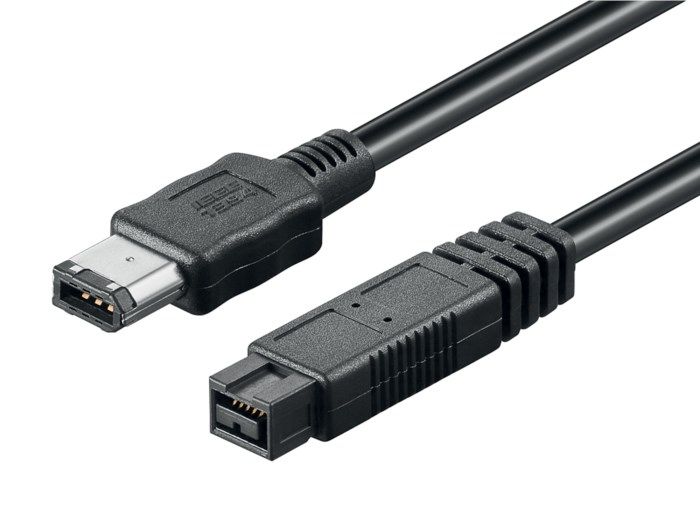 Firewire-kabel 9-pin till 6-pin 18 m