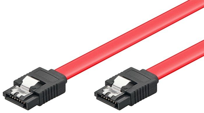 Sata 6 Gb/s-kabel med lås 0,5 m