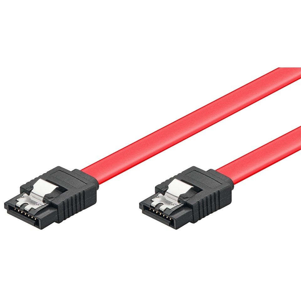 SATA 6 Gb/s-kabel med lås 0,3 m
