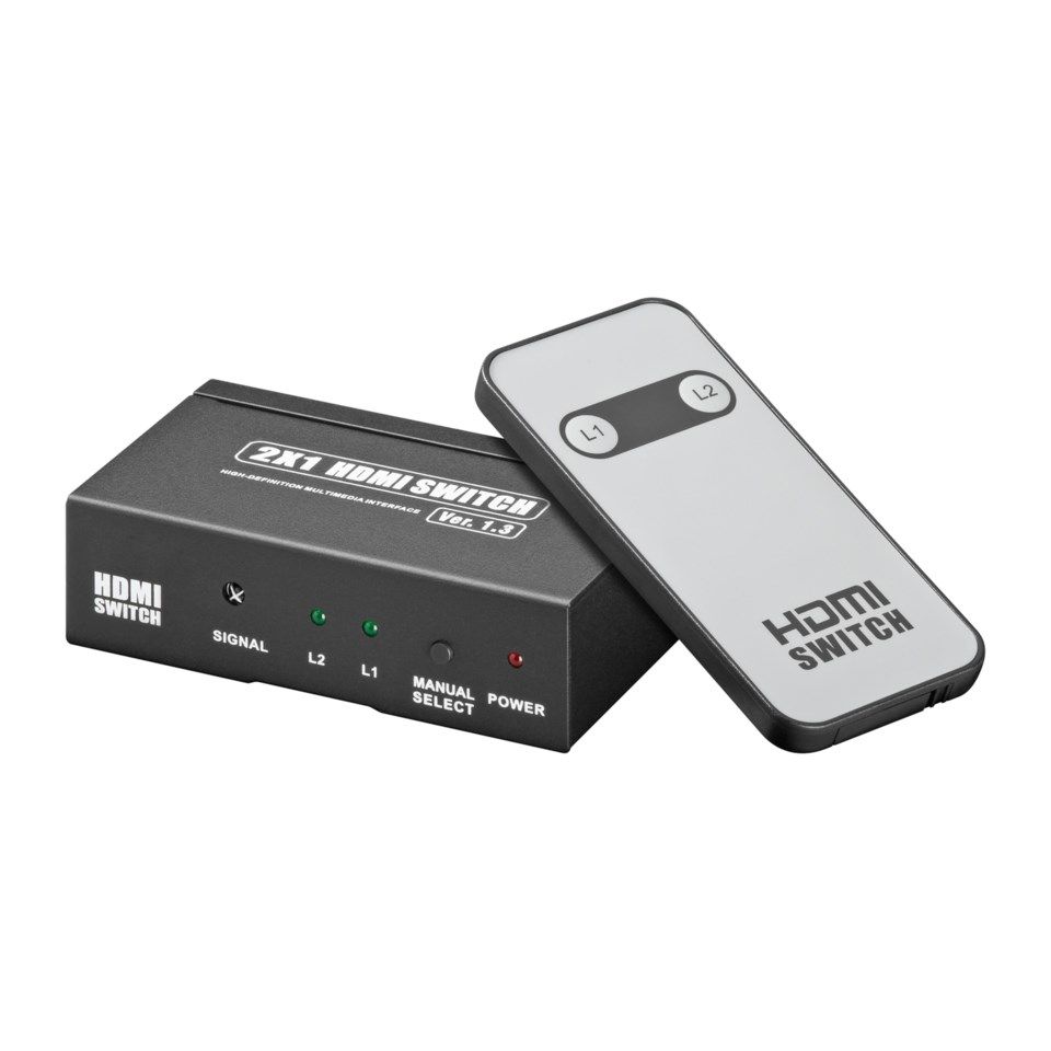 Automatisk HDMI-switch 2-veis