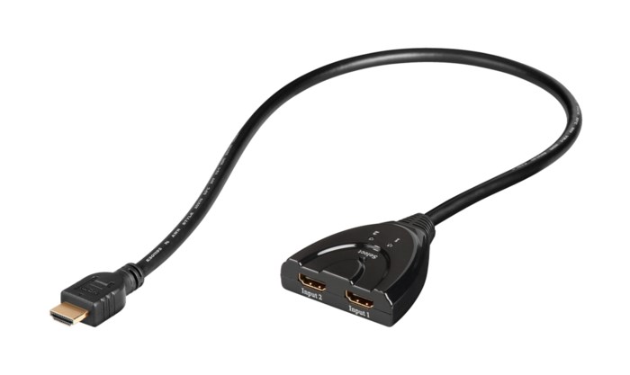 Luxorparts Kompakt automatisk HDMI-switch 2-vägs