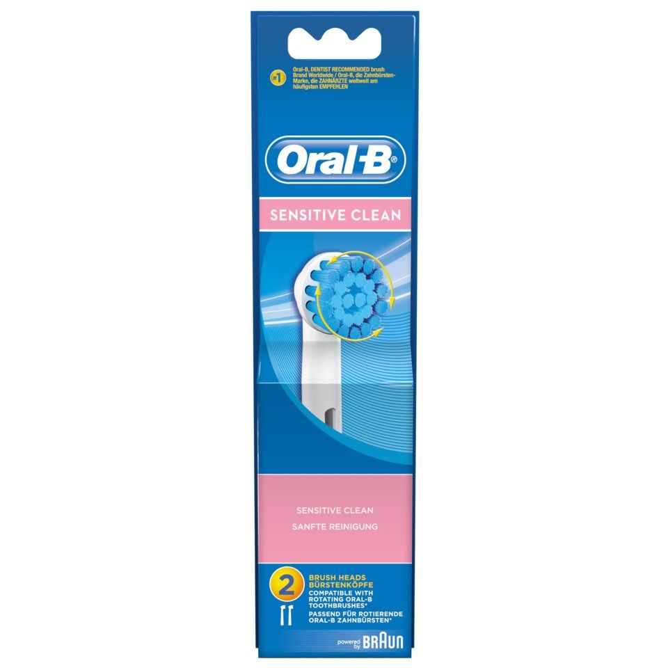 Oral-B Sensitive Clean Tannbørstehode 2-pk.