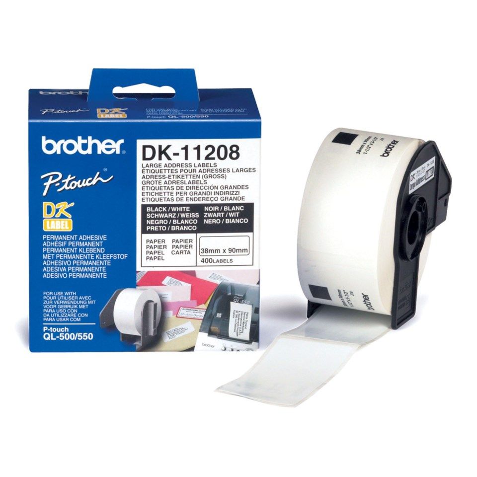 Brother DK-adresseetiketter 38x90 mm