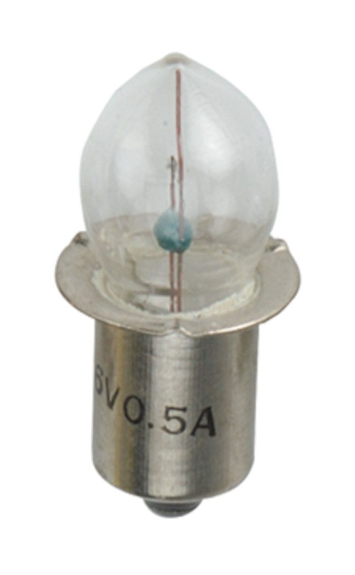 Glödlampa P13,5s 4,8 V 0,5 A. Kragsockel P13,5s