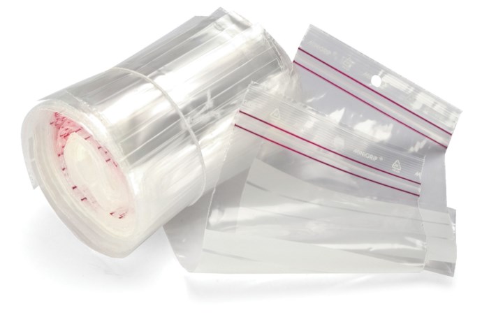 Zip-påse med skrivfält 100x150 mm, 100-pack