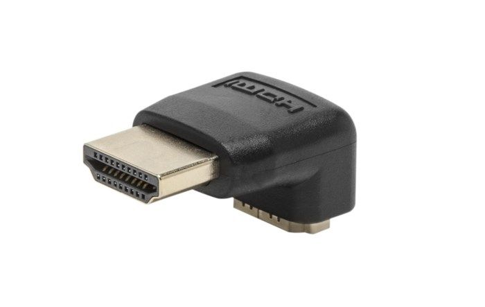 HDMI-vinkeladapter Nedåtvinklad