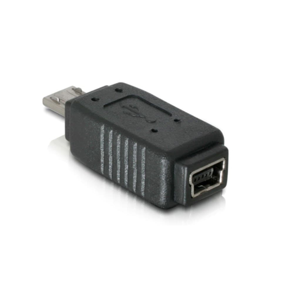 Adapter mini-USB-hunnkontakt til micro-USB-hannkontakt