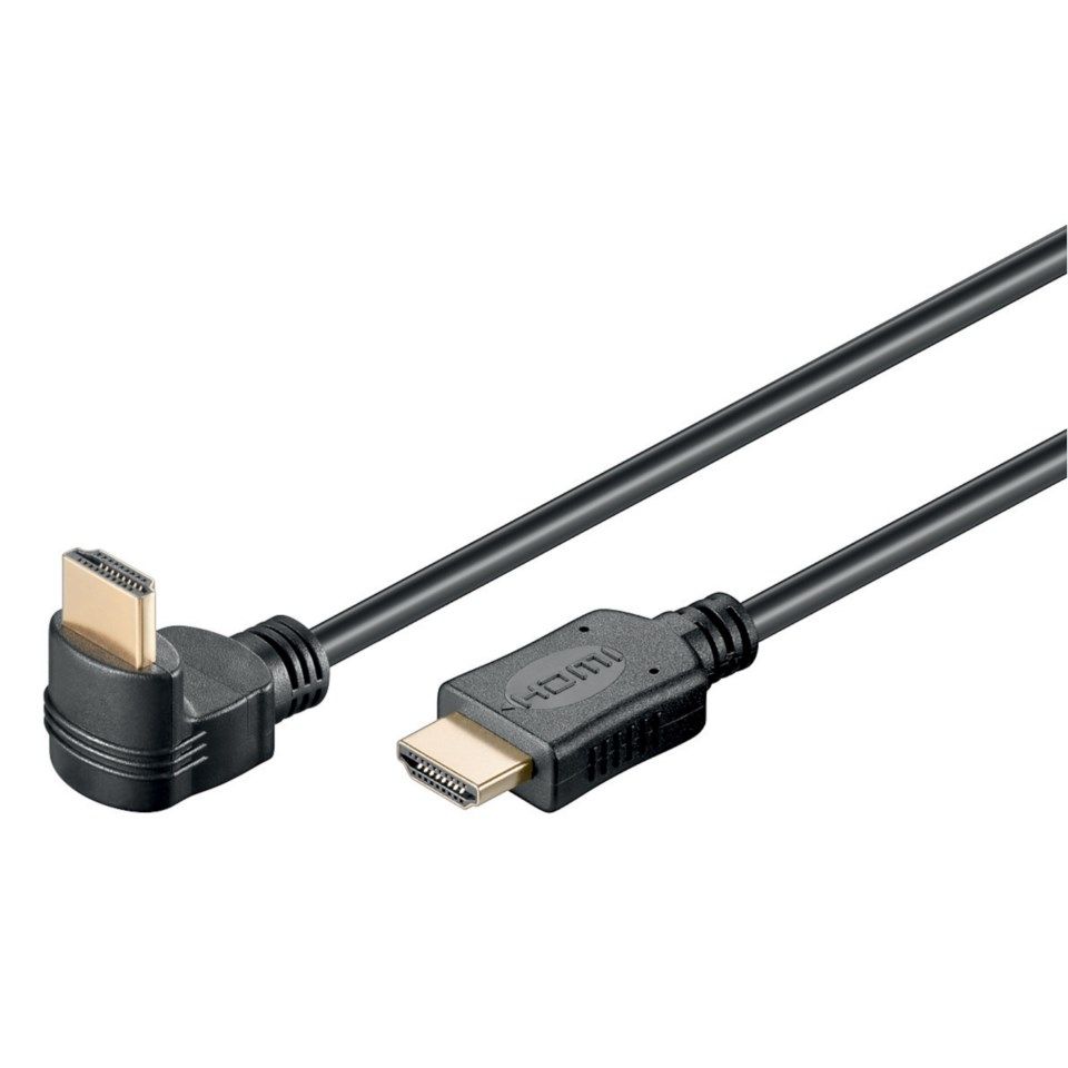 HDMI-kabel High Speed Vinklet ned 1 m