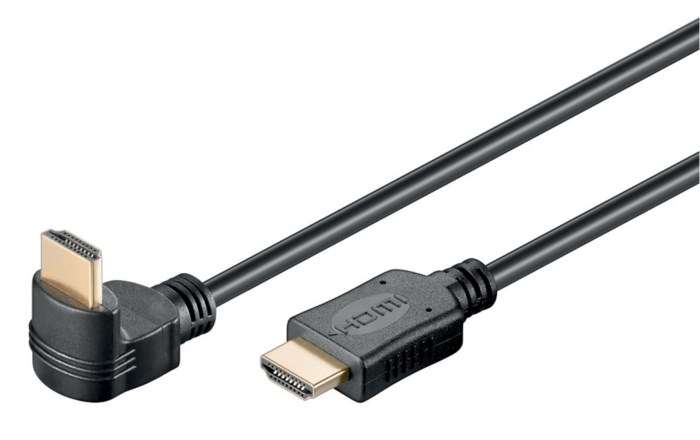 HDMI-kabel High Speed Vinklad nedåt 1,5 m