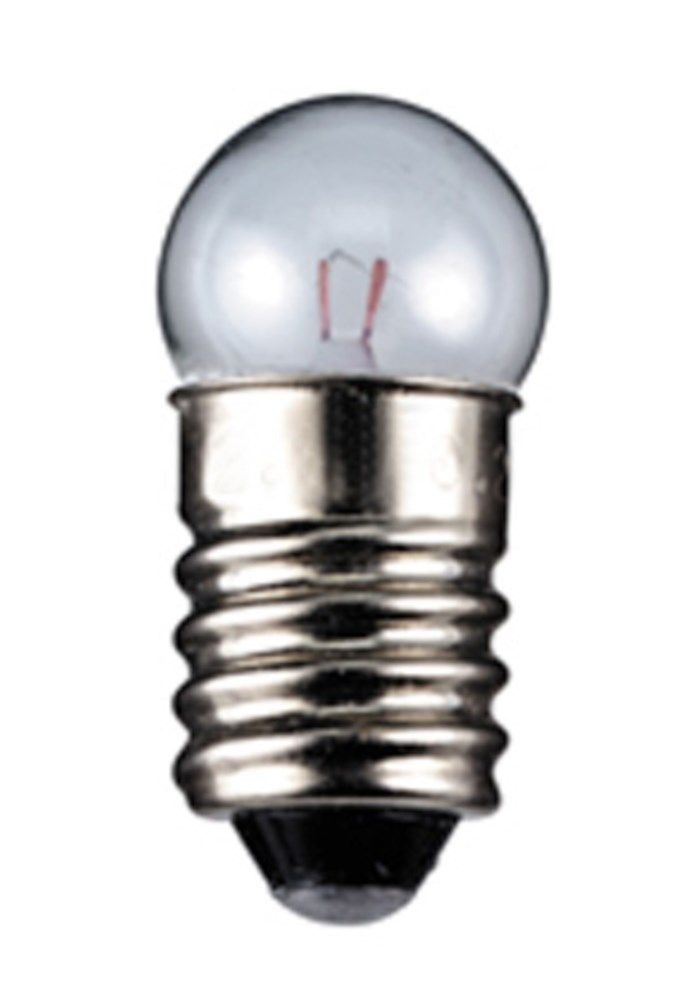 Glödlampa E10 6 V 0,1 A. Glödlampa med E10-sockel