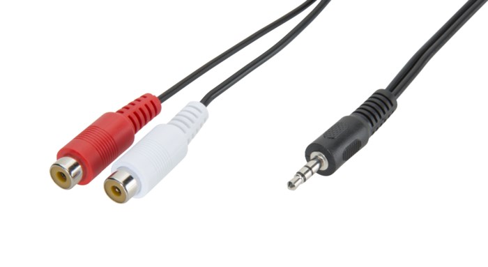 Adapter 3,5 mm-hane till 2x RCA-honor 1,5 m