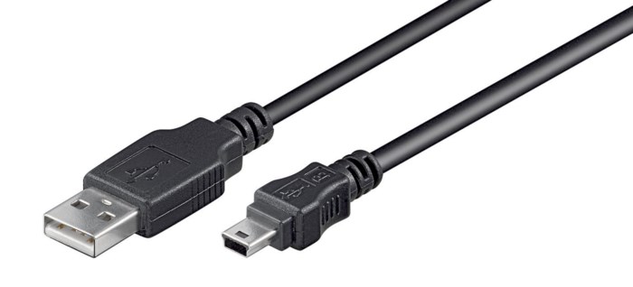 Luxorparts Mini-USB-kabel Svart 1,8 m