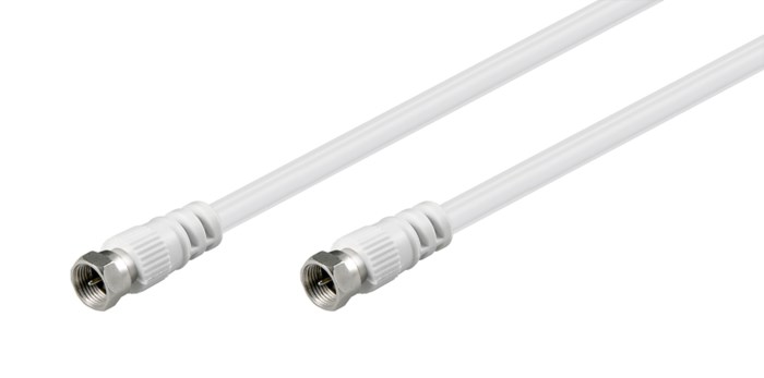 Luxorparts F-kabel Vit 10 m