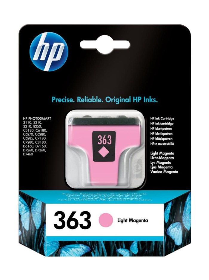 HP 363 Bläckpatron Ljus magenta. Originalbläck för HP-skrivare
