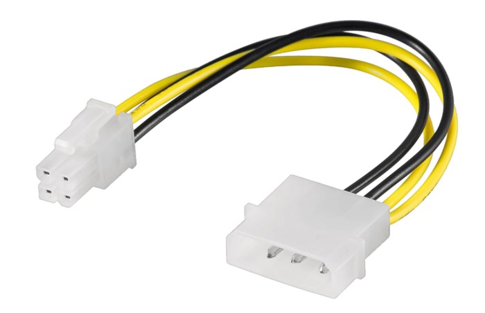 Strömadapter 4-pin Molex till P4