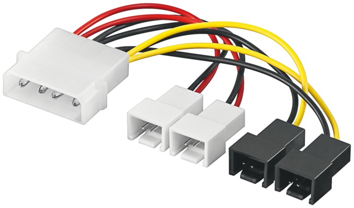 Adapterkabel för fläktar 4-pin Molex