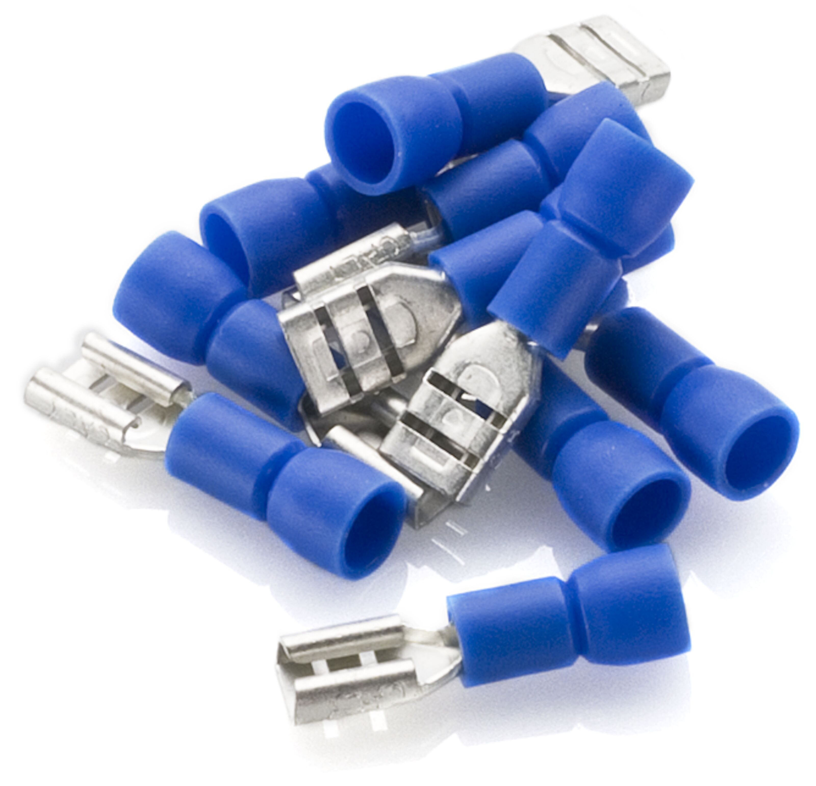 Flatstifthylse blå 10-pk. 4,8 mm