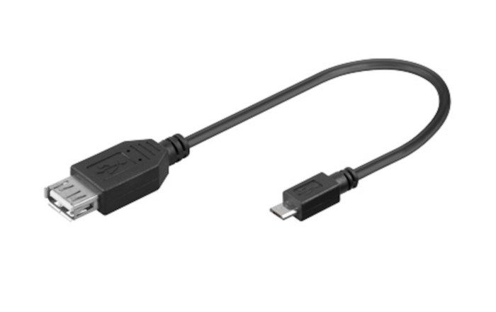 Luxorparts OTG-adapter med kabel 0,2 m