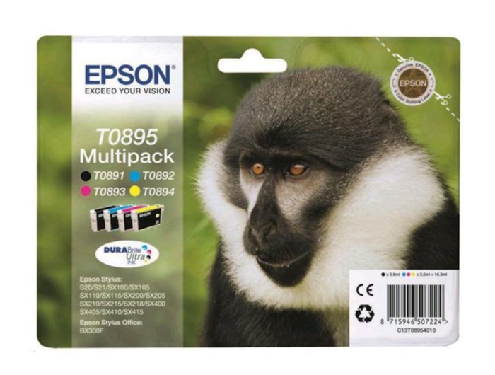 Epson T0895 Bläckpatron 4-pack