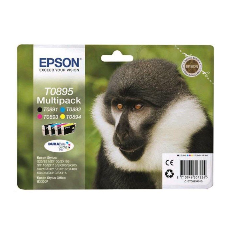 Epson T0895 Bläckpatron 4-pack