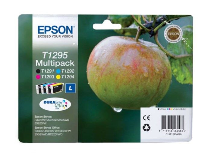 Epson T1295 Bläckpatron 4-pack. Originalbläck för Epson-skrivare