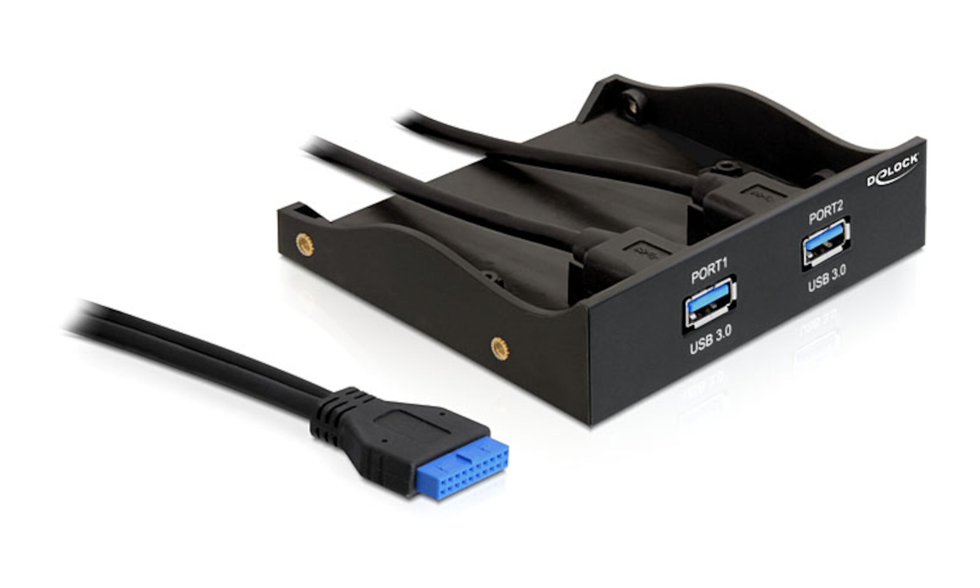 Frontpanel USB 3.0 med 2 portar USButtag