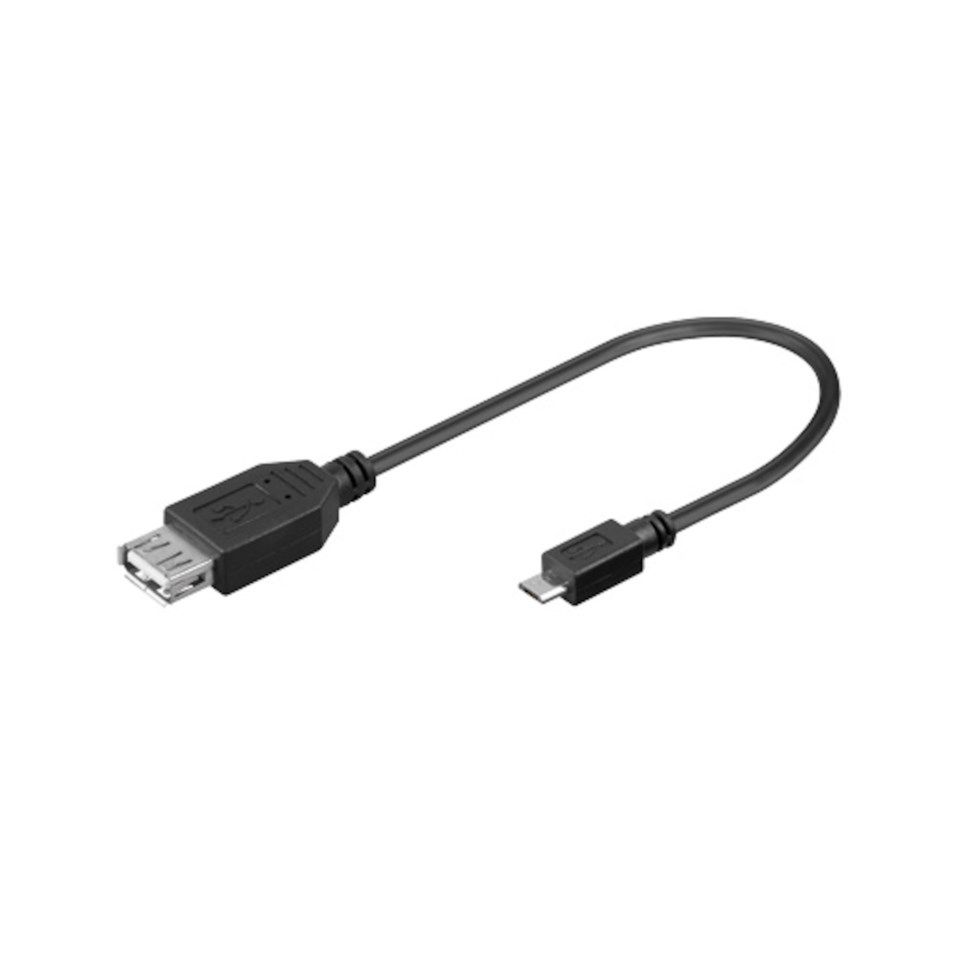 Adapterkabel USB-hunn til micro-USB-hann