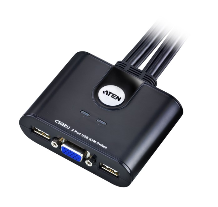 KVM-switch med VGA och USB