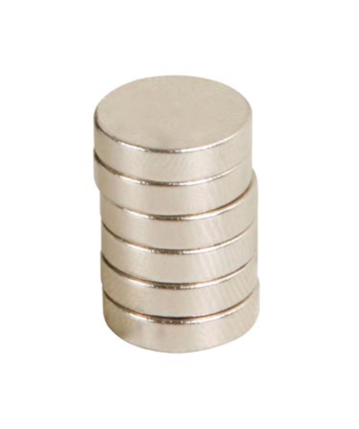 Neodymmagnet 12 mm 6-pack