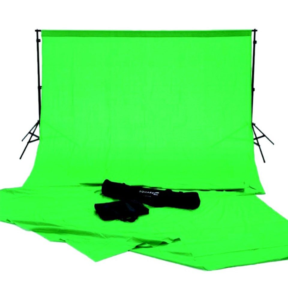 Greenscreen 2x3 m - med stativ