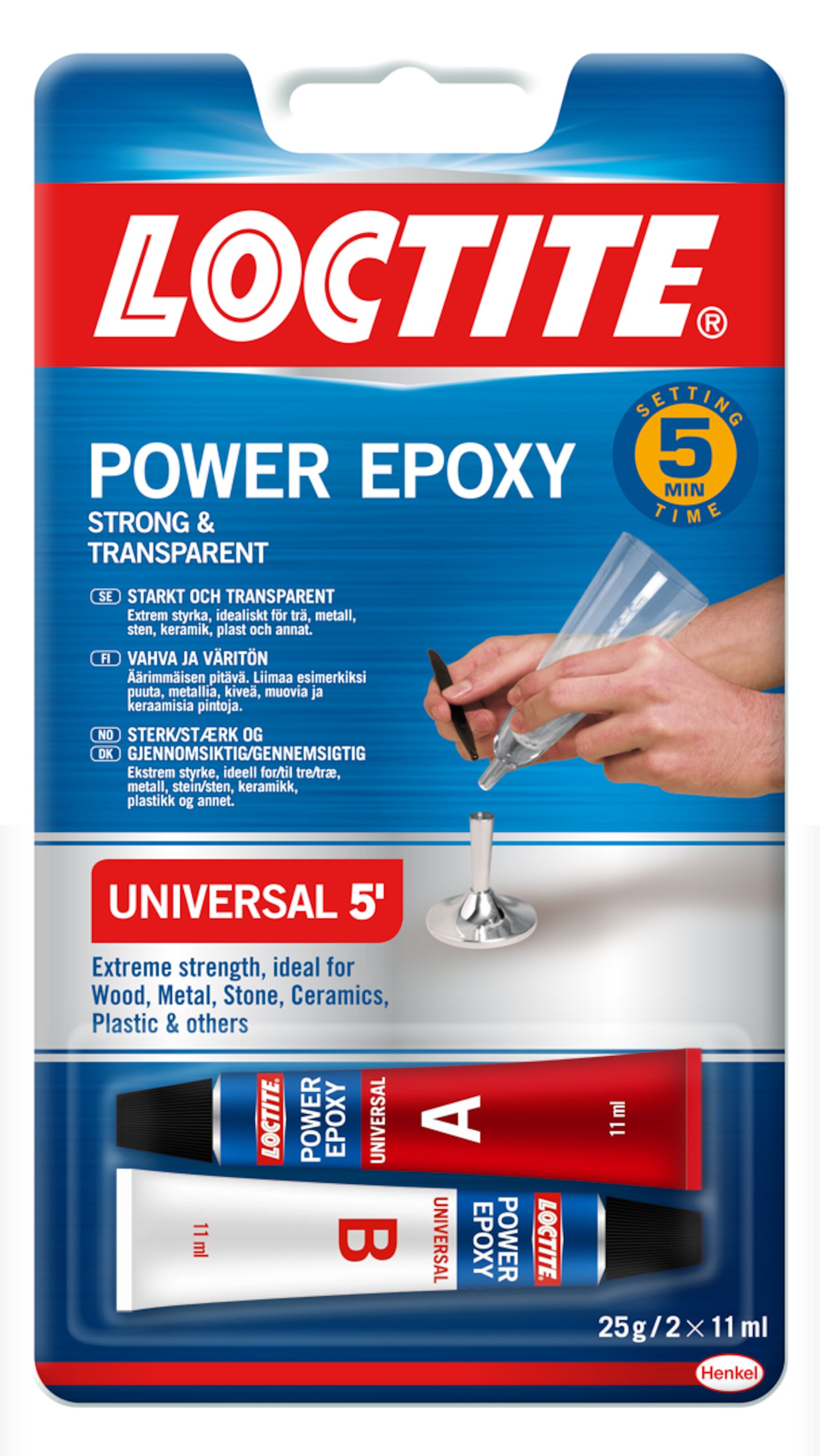 Loctite Power Epoxy Mini Lim Lim, häftmassa