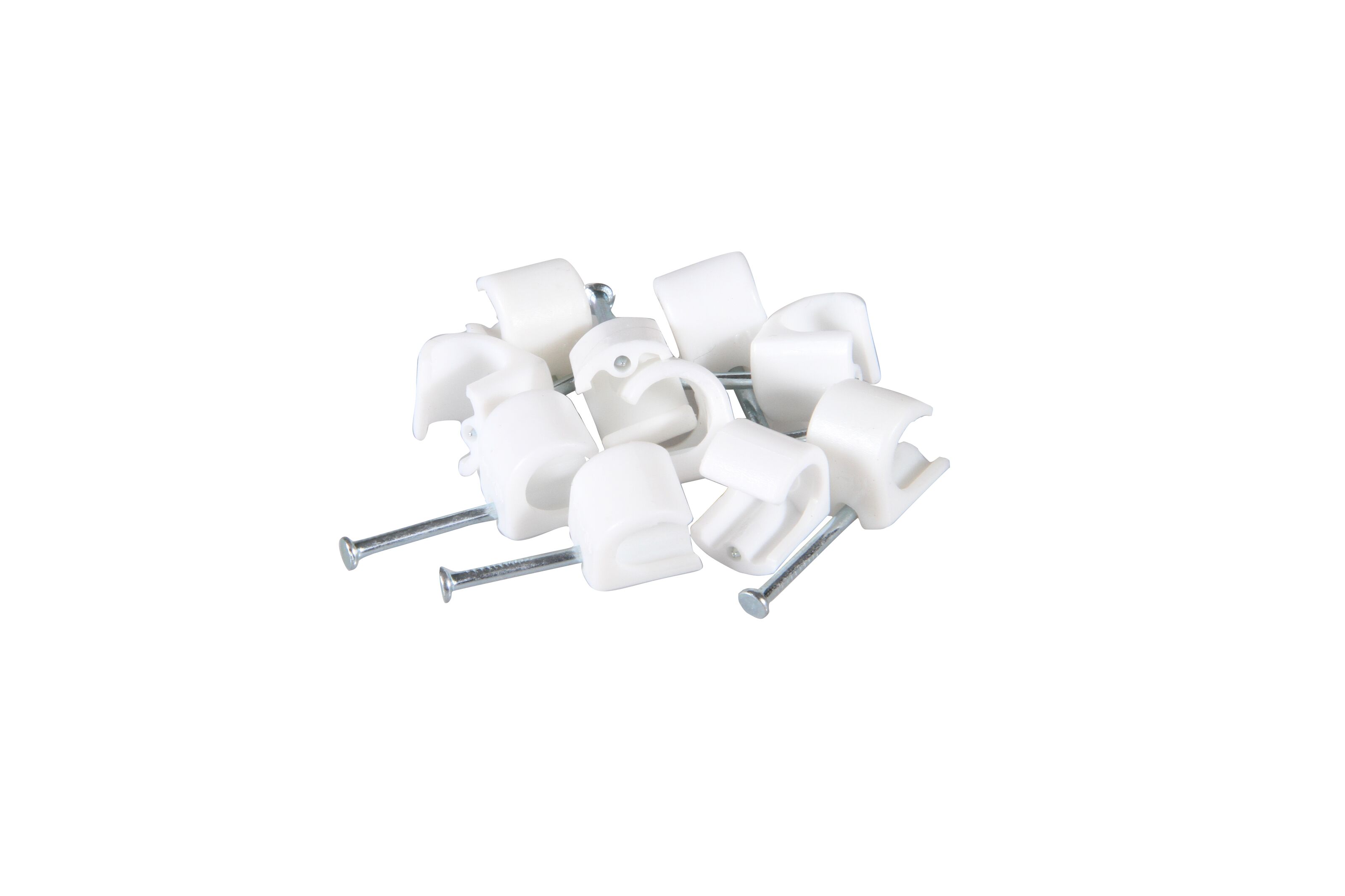 Boltza Kabel-Nagelclips Sortiert – 4–12 Mm, 390 Stück In Schwarz/Weiß, Mit Stahlnägeln