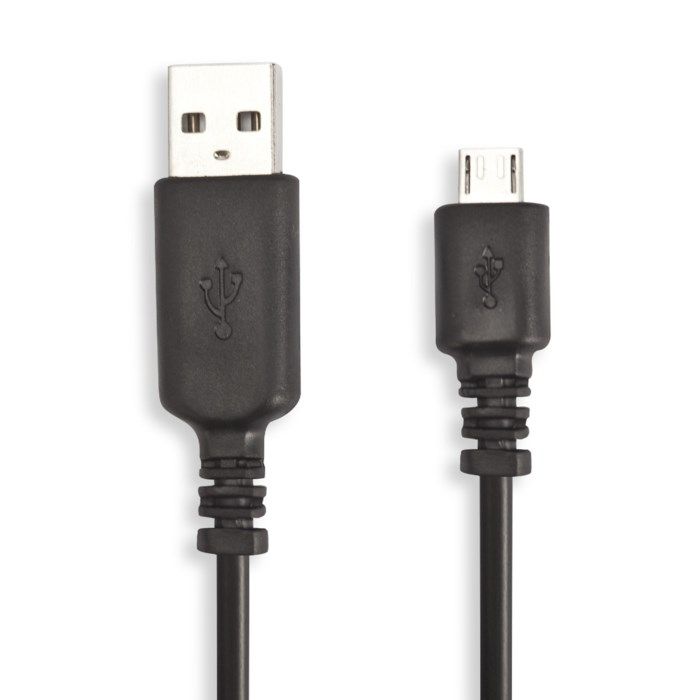 Linocell Micro-USB-kabel Svart 010 m