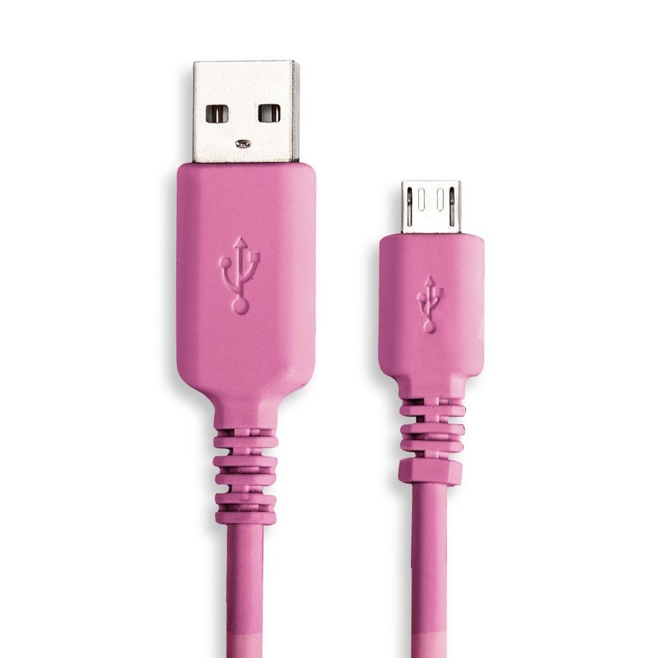 Linocell Micro-USB-kabel Rosa 1 m