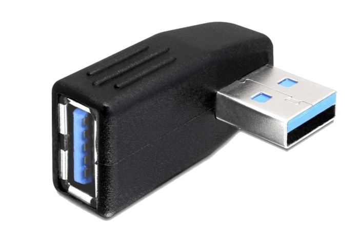 Horisontell vinkeladapter USB 3.0 270°