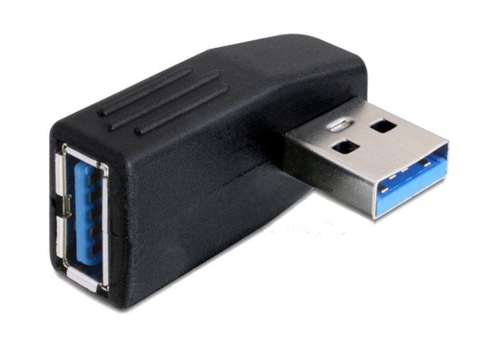 Horisontell vinkeladapter USB 5 Gb/s 90°