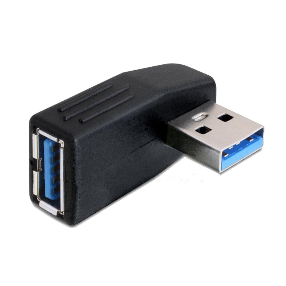 Vannrett vinkeladapter USB 5 Gb/s 90°