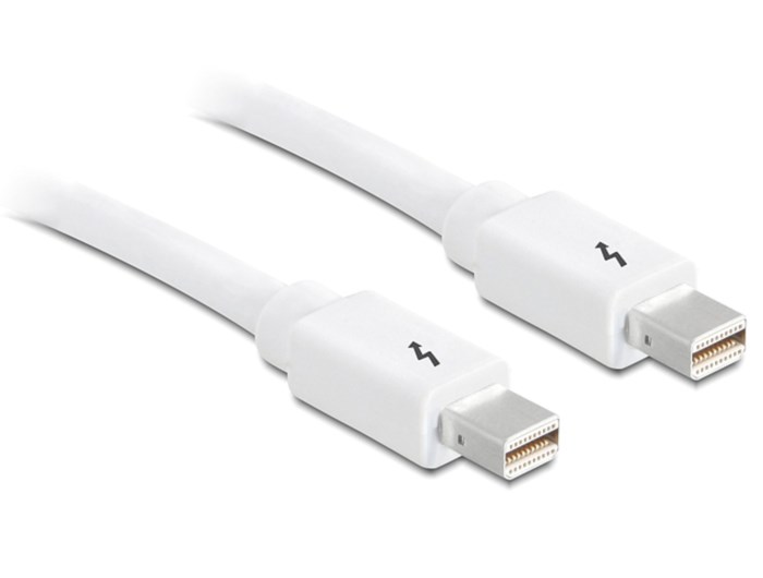 Thunderbolt anslutningskabel Vit 05 m