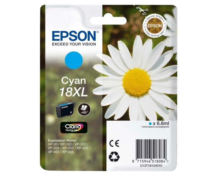 Epson T1812 XL Bläckpatron Cyan