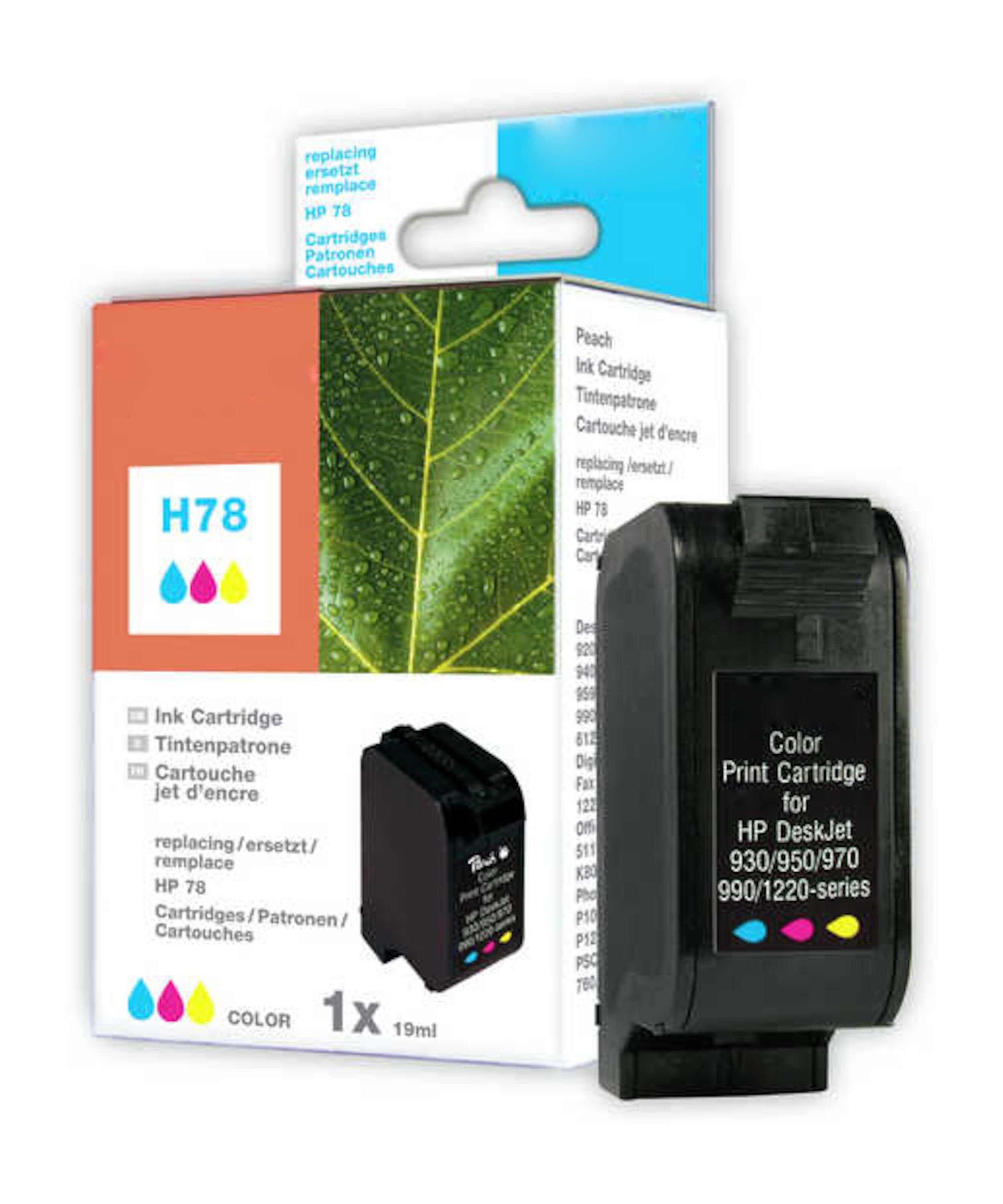 Peach Blekkpatron tilsvarer HP 78 - flere farger
