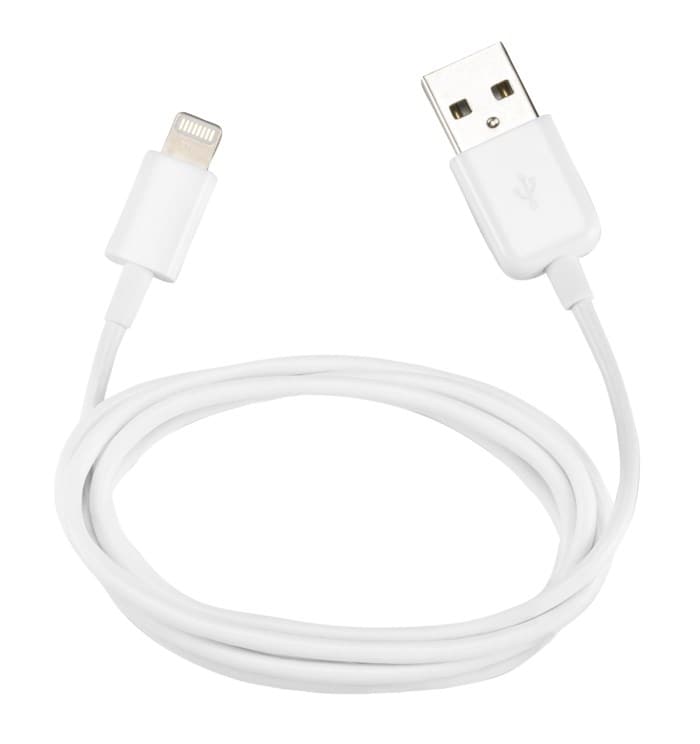 Linocell Lightning-kabel Vit 3 m