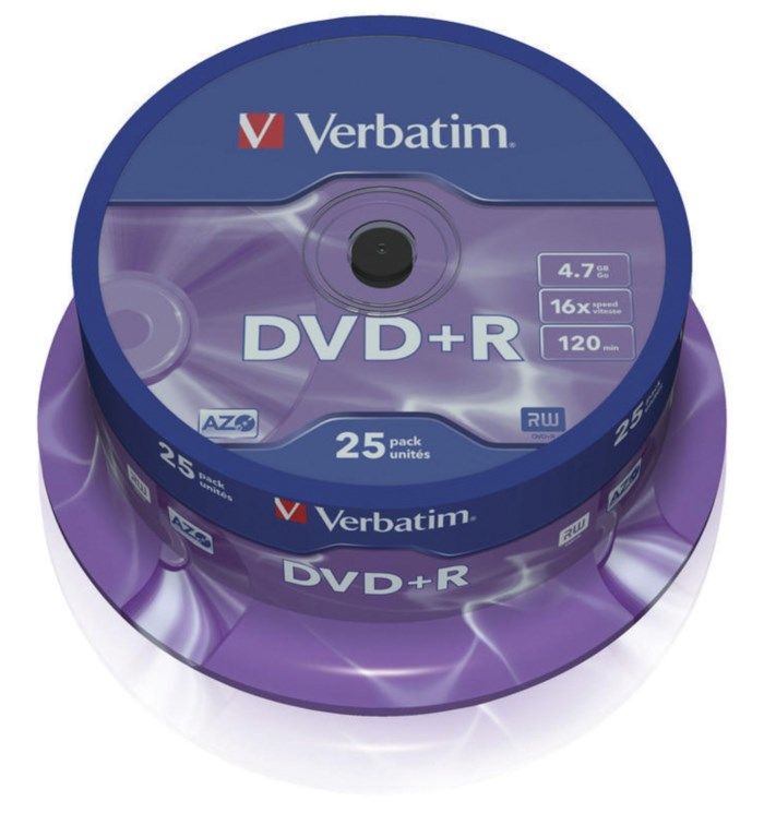 Verbatim DVD+R-skivor 25-pack