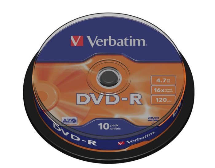 Verbatim DVD-R på spindel 10-pack